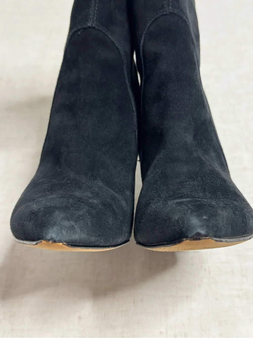 Dolce Vita Nestly Black Suede Western Ankle Booties Size 6.5